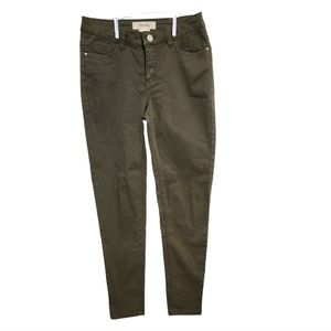 NWOT Liquidx Skinny Midrise Jeans Women's Size 0 Army Green